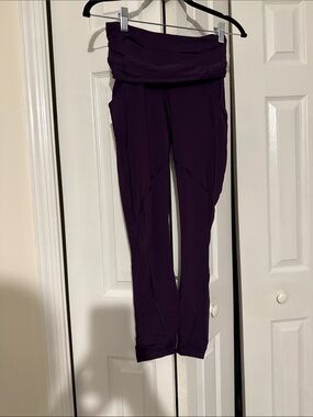 High-Waist Lululemon Purple Yoga Leggings